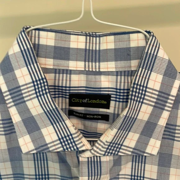 City Of London | Shirts | City Of London Slim Fit Stretch Dress Shirt 6  Neck 3233 Sleeve | Poshmark